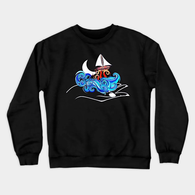 Come Sail Away Crewneck Sweatshirt by exentric-wren